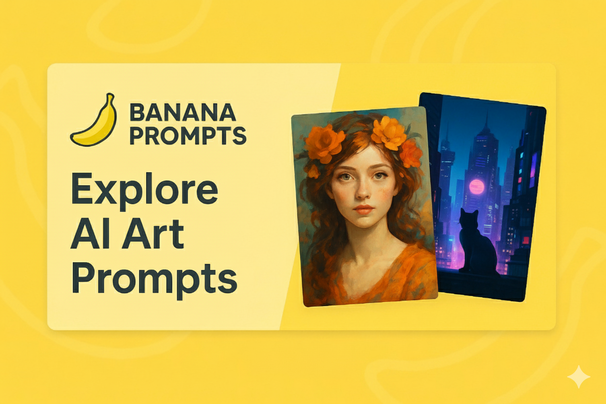 Média Banana Invite - Copiez les invites exactes derrière les illustrations d'IA tendance 2