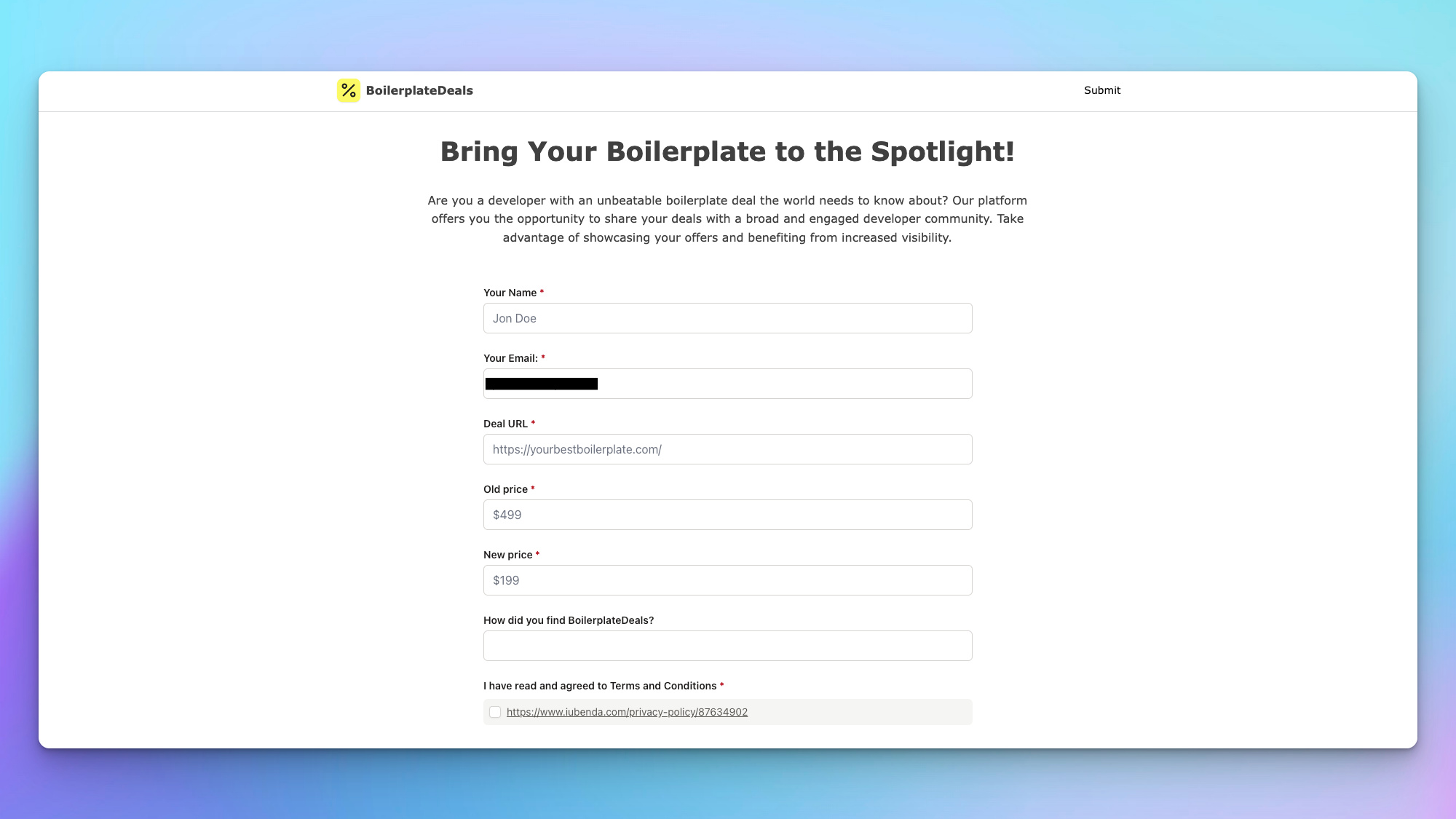 Boilerplate -deals media 2