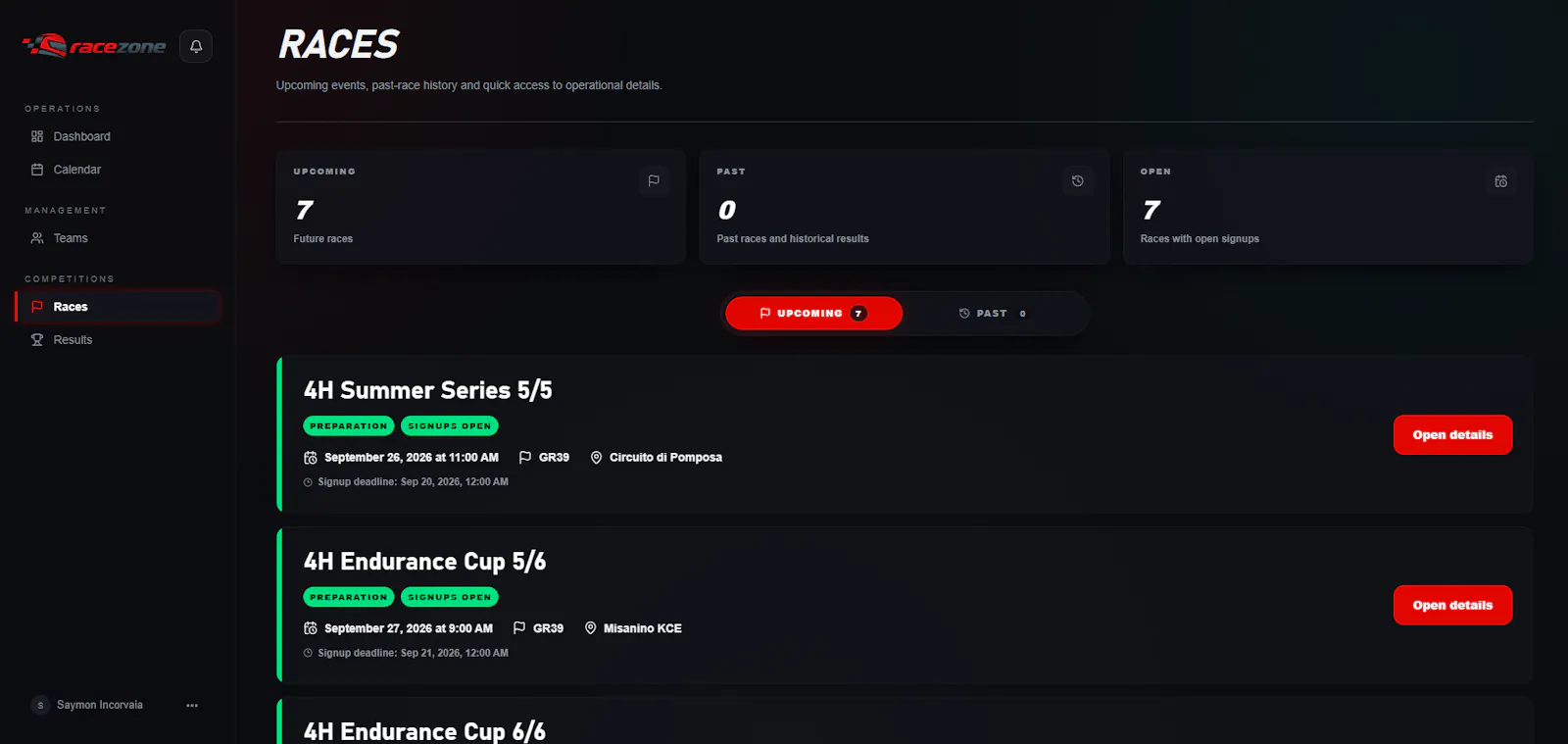 RaceZone screenshot 2
