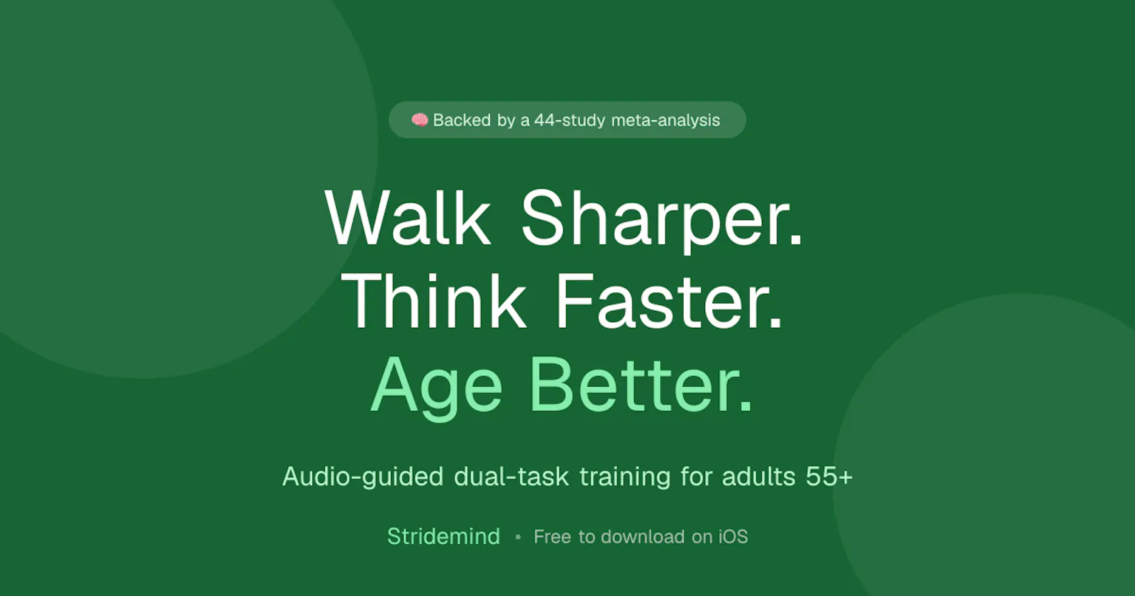 Stridemind: Fall Prevention screenshot 1