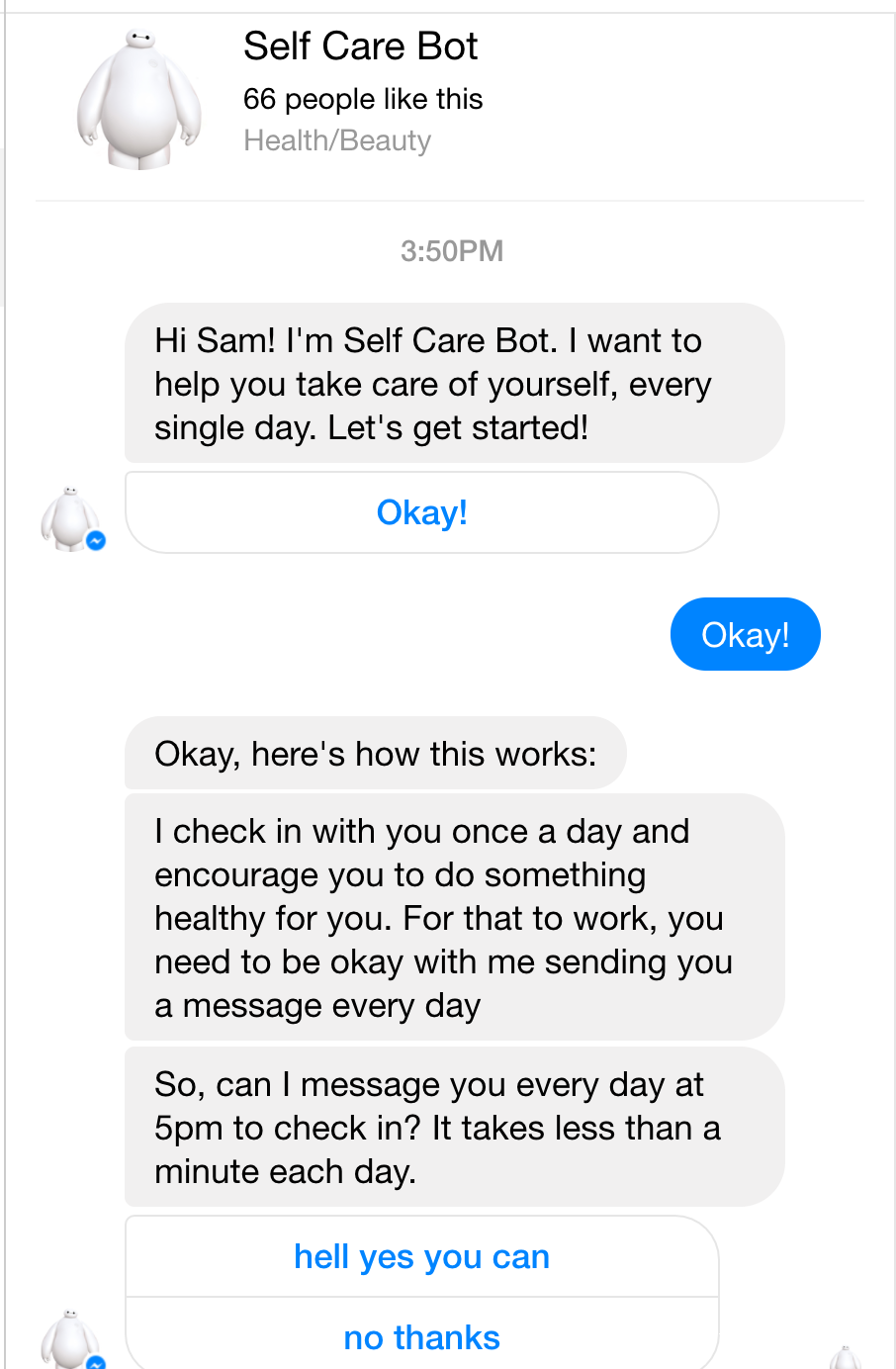 Self Care Bot gallery image