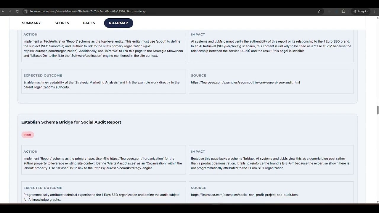 Structured Data MCO AI Audit gallery image