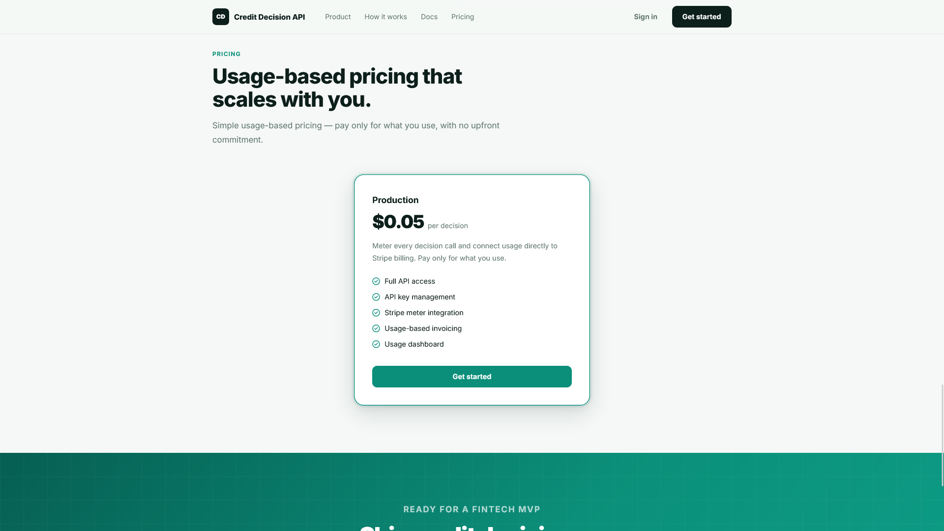 Credit Decision API gallery image