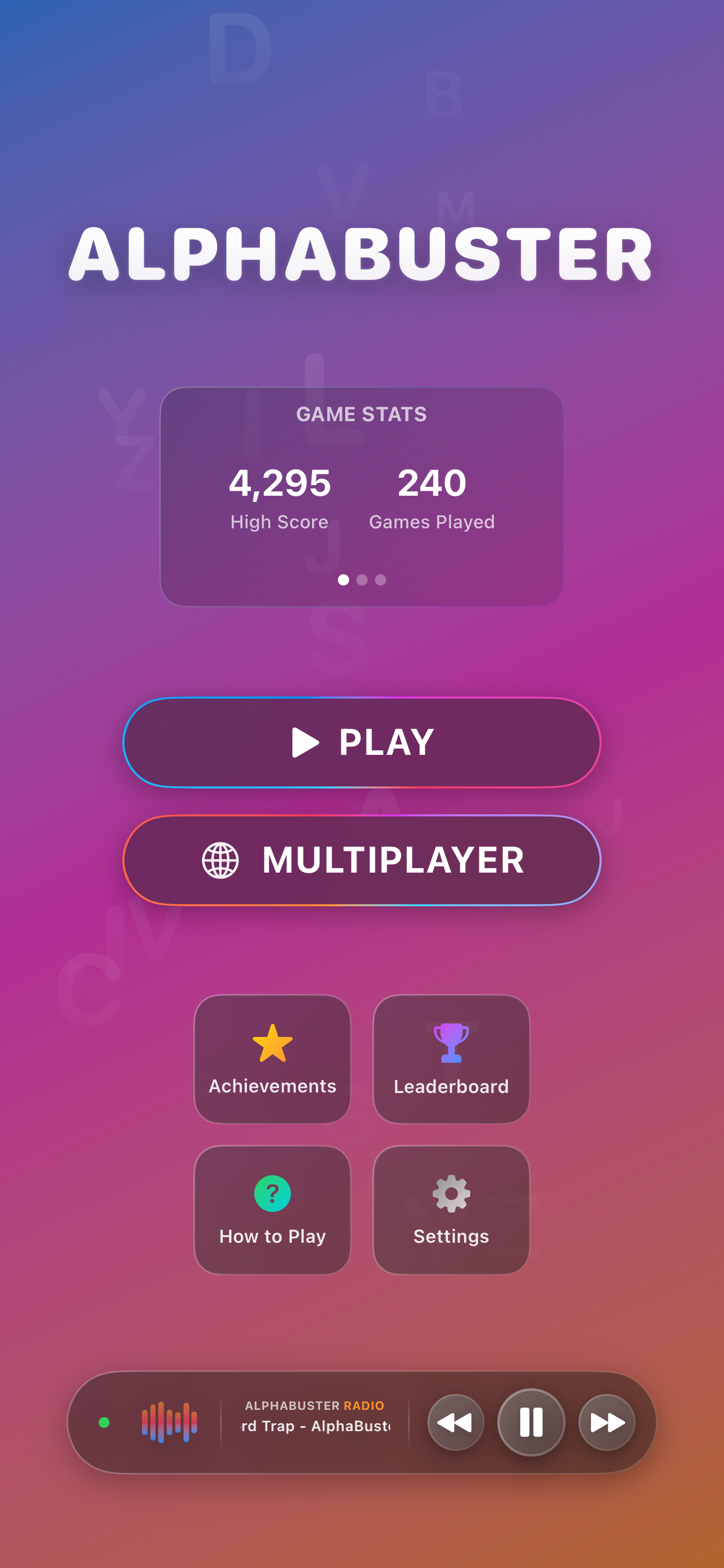 Alphabuster - Screenshot 3 showing product features and functionality