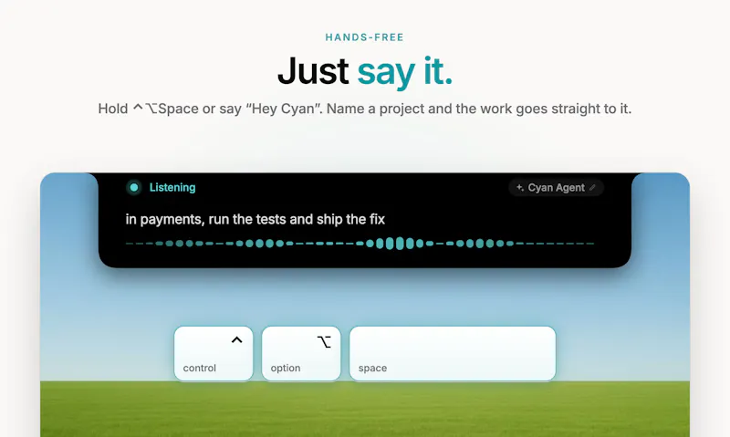 Cyan Voice for Claude Code screenshot 4