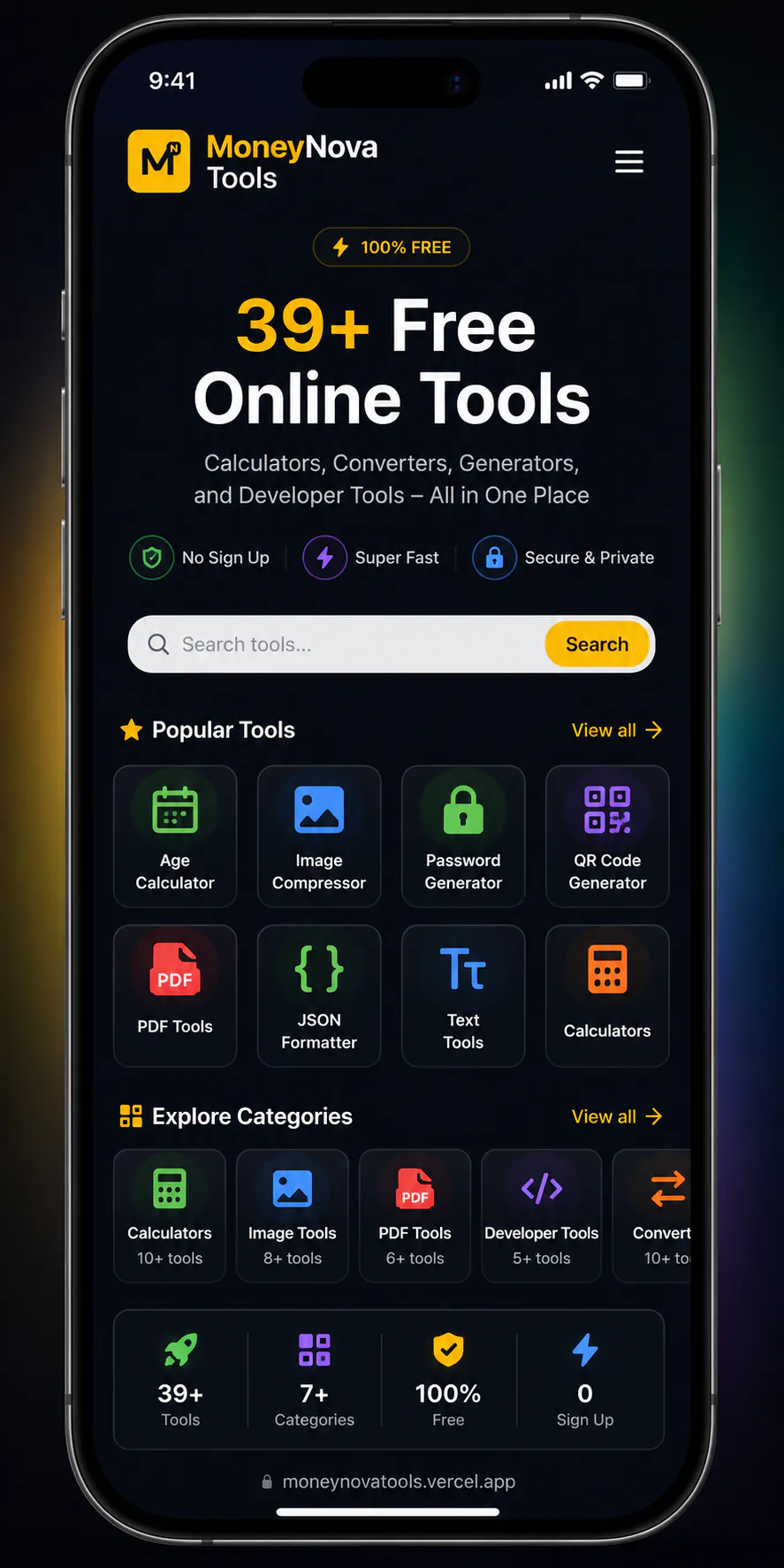 MoneyNova Tools gallery image