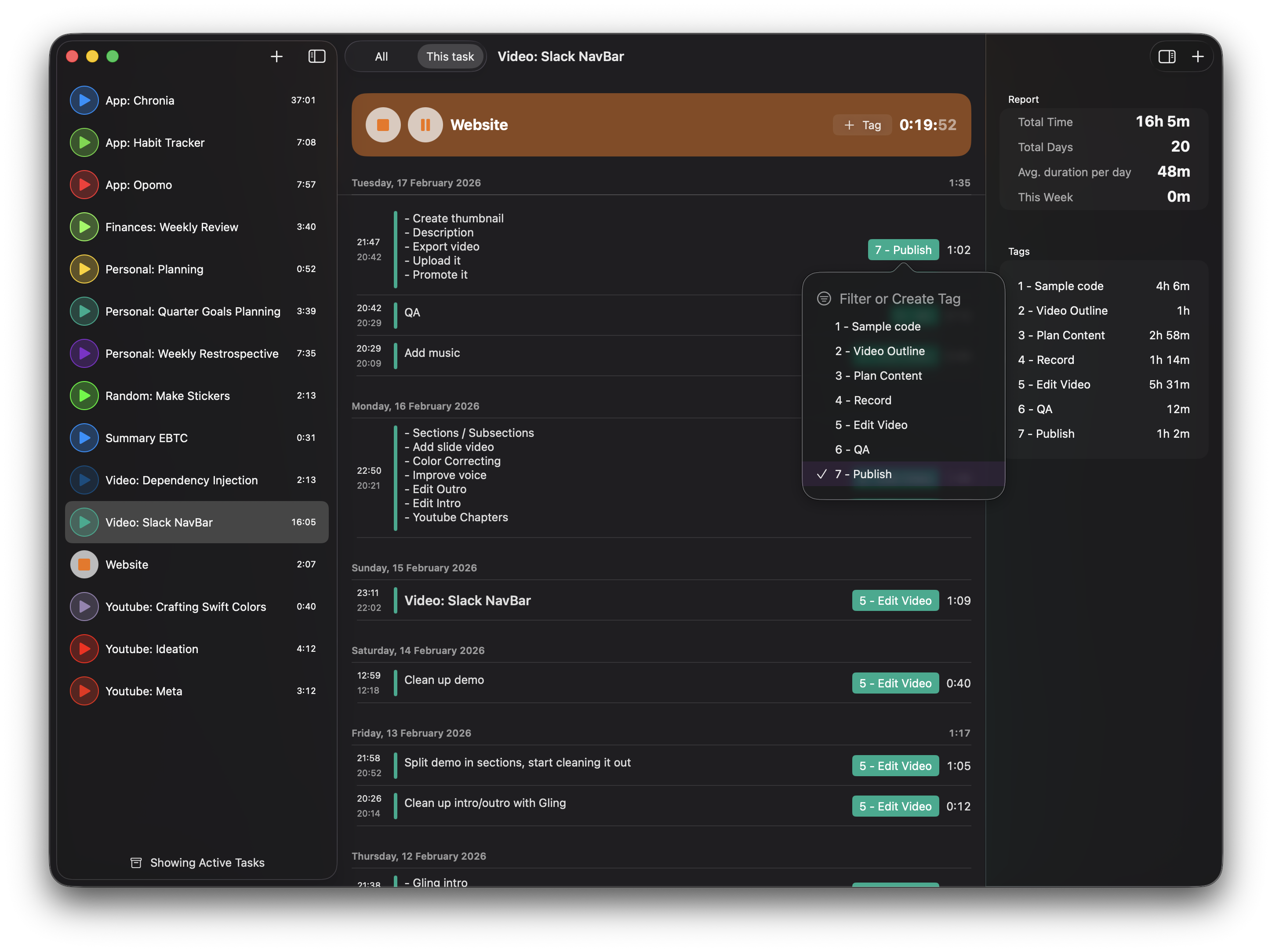 Chronia - Time Tracker - Screenshot 2 showing product features and functionality