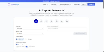 AI caption Generator gallery image