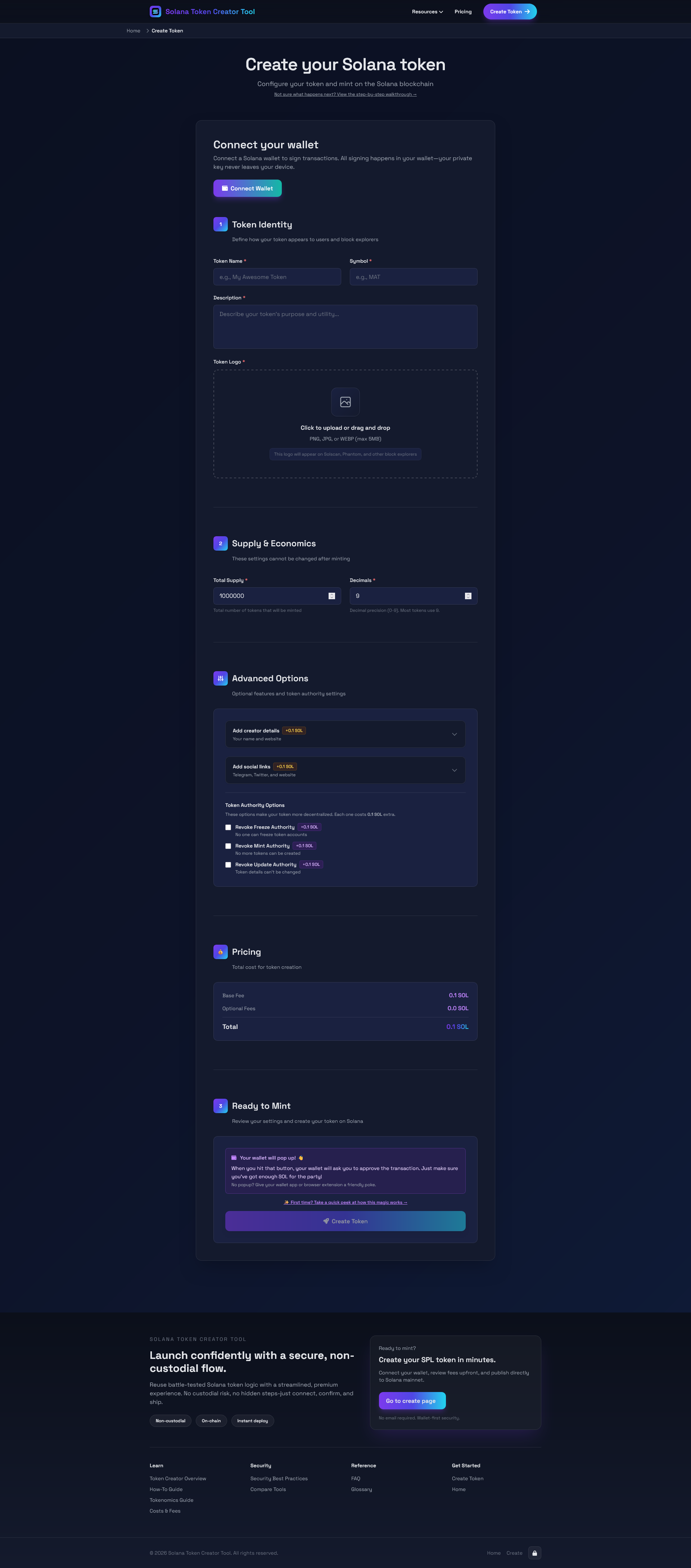 Solana Token Creator Tool gallery image