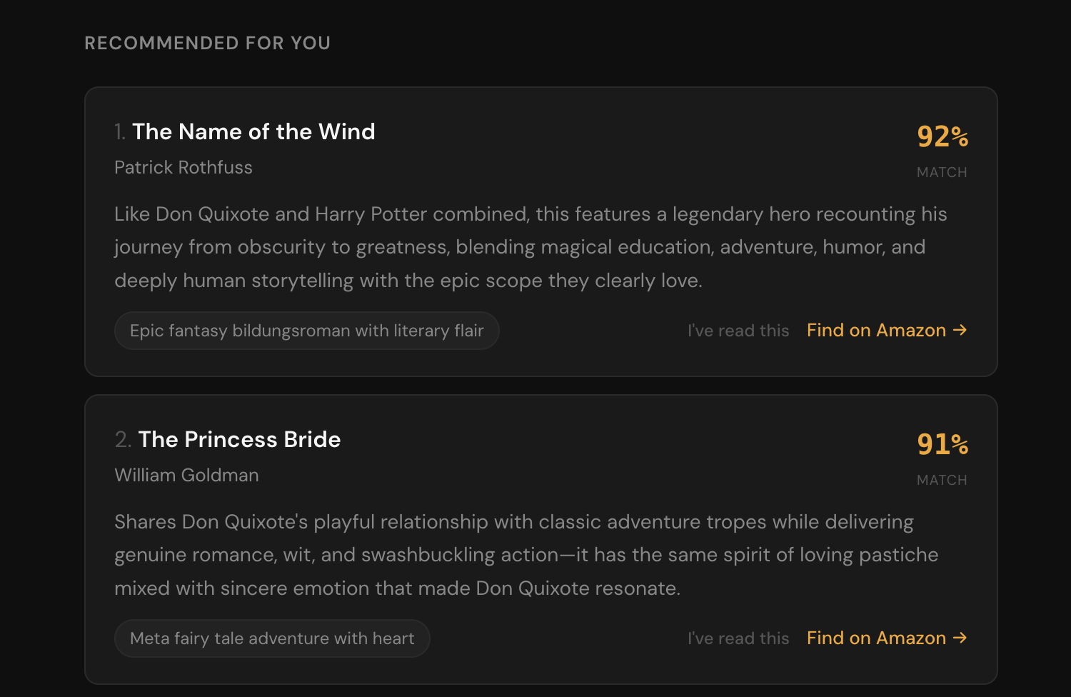 Uncurated - honest recommendations. gallery image