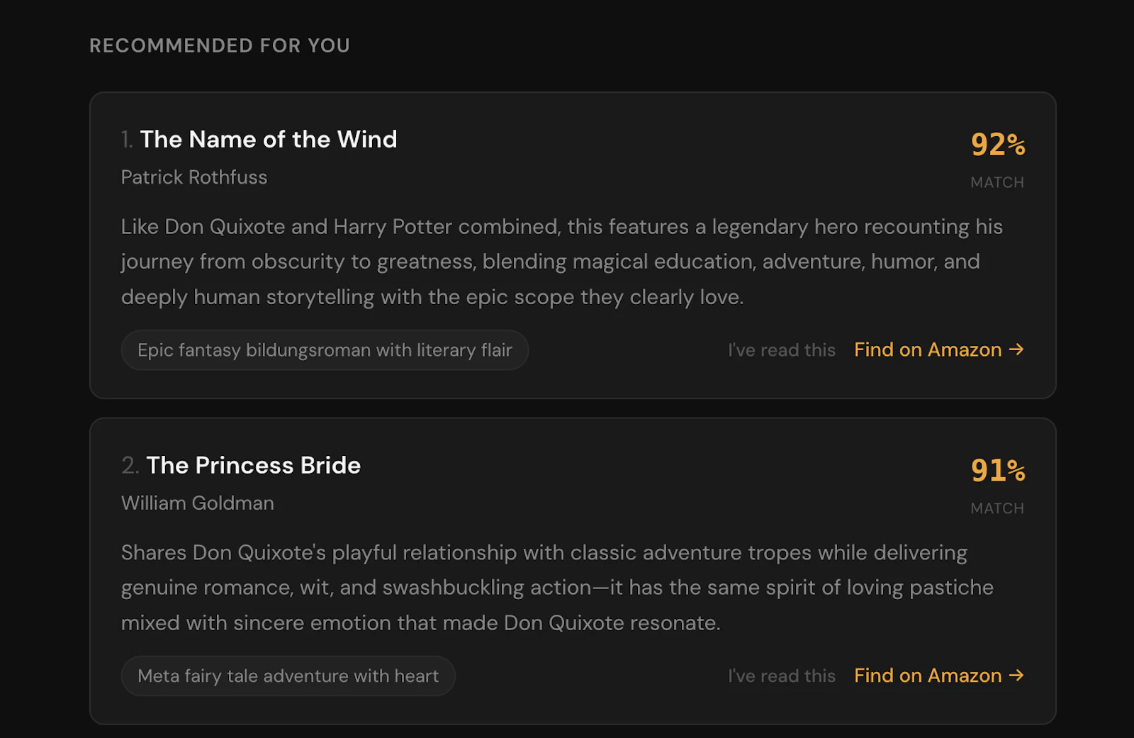 Uncurated - honest recommendations. screenshot 4