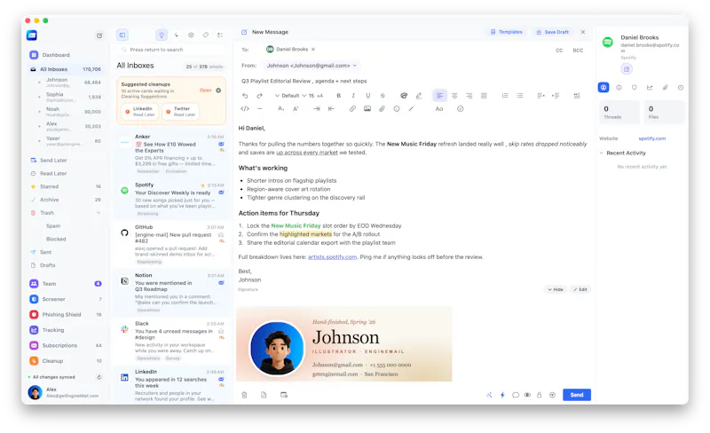 Engine Mail screenshot 5