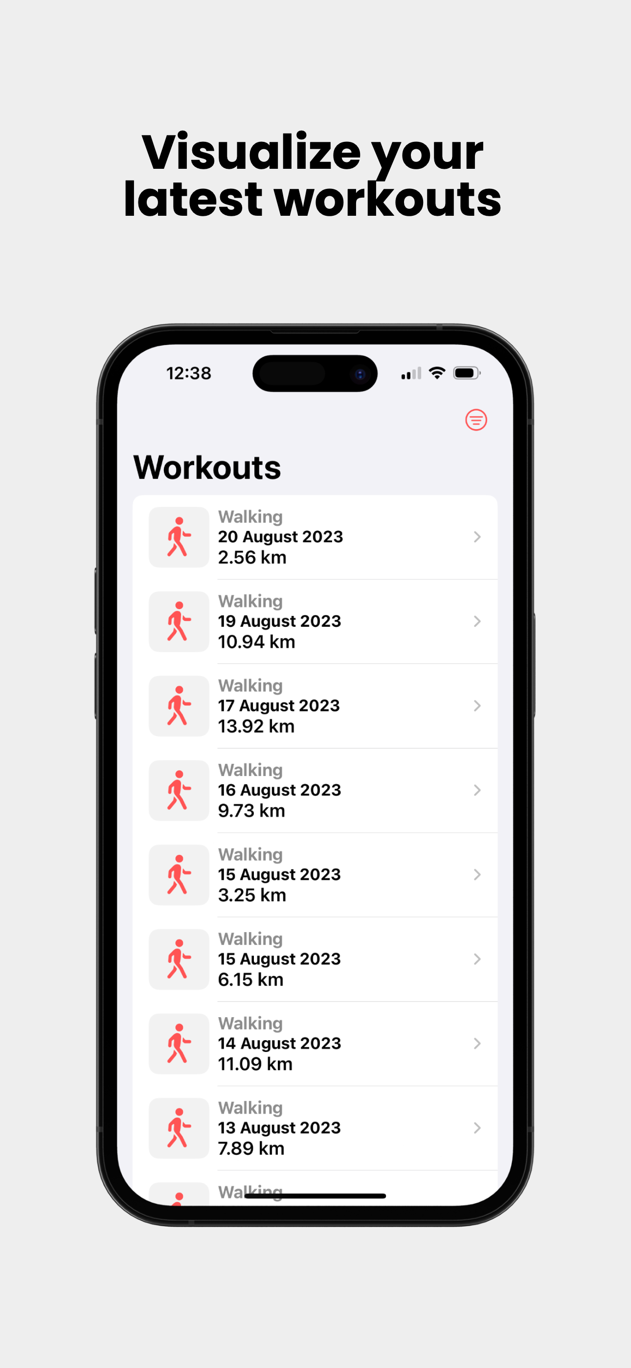 Média GPX Workouts - Application iOS 3