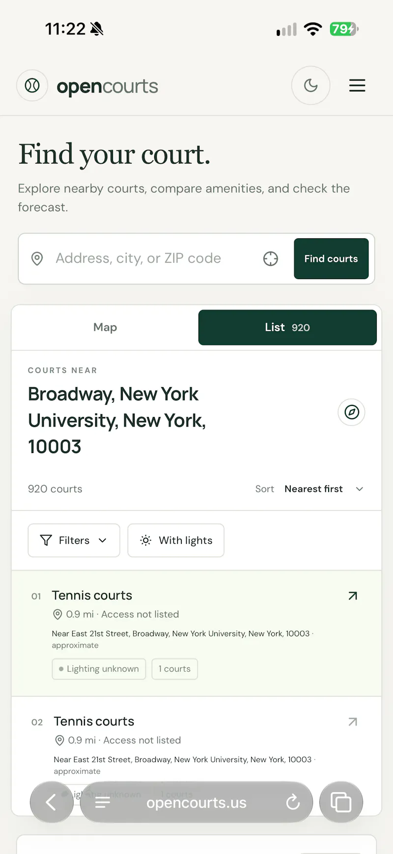 OpenCourts screenshot 6