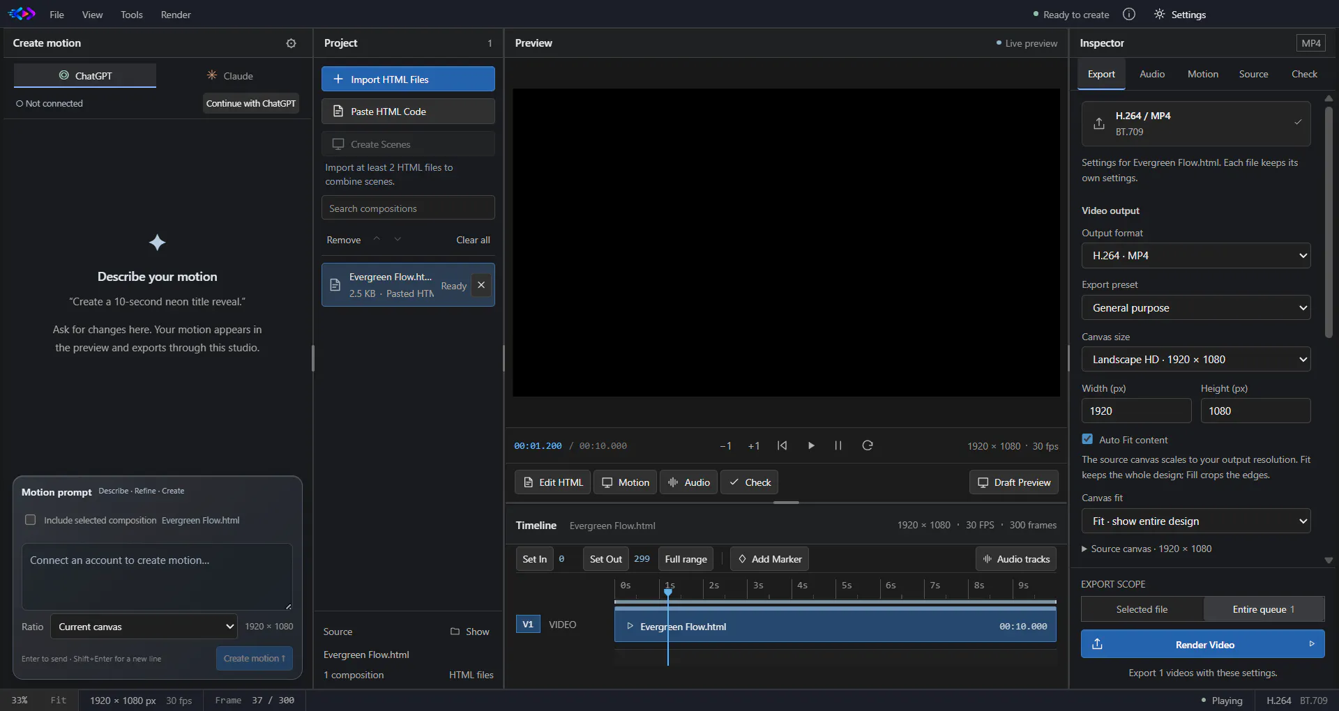 HTML TO MOTION gallery image
