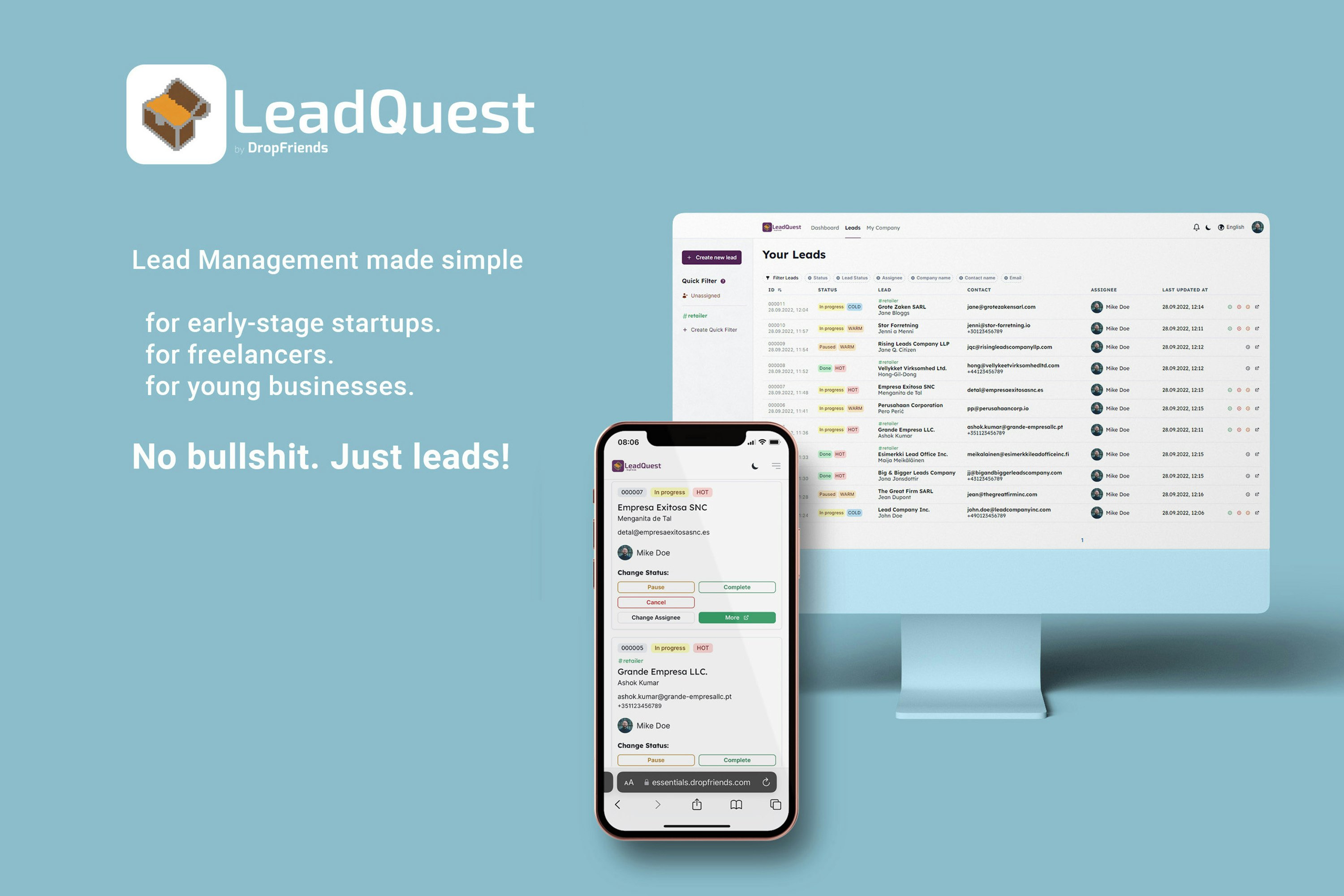 Leadquest от Drop Friends - Нет чушь, просто ведет медиа 1