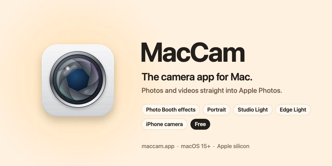 MacCam screenshot 1