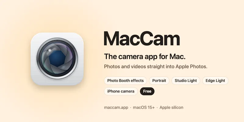 MacCam screenshot 1