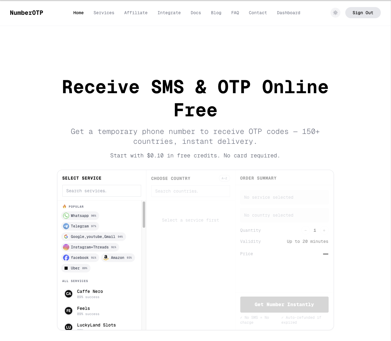 NumberOTP — Temp Phone Numbers for OTP gallery image