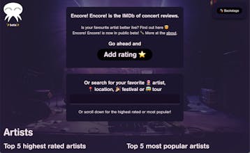 Home - Encore! Encore! Concert reviews gallery image