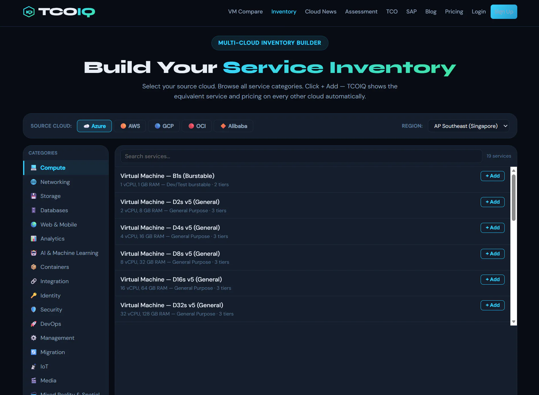 TCOIQ - Free Cloud Cost & TCO Calculator gallery image