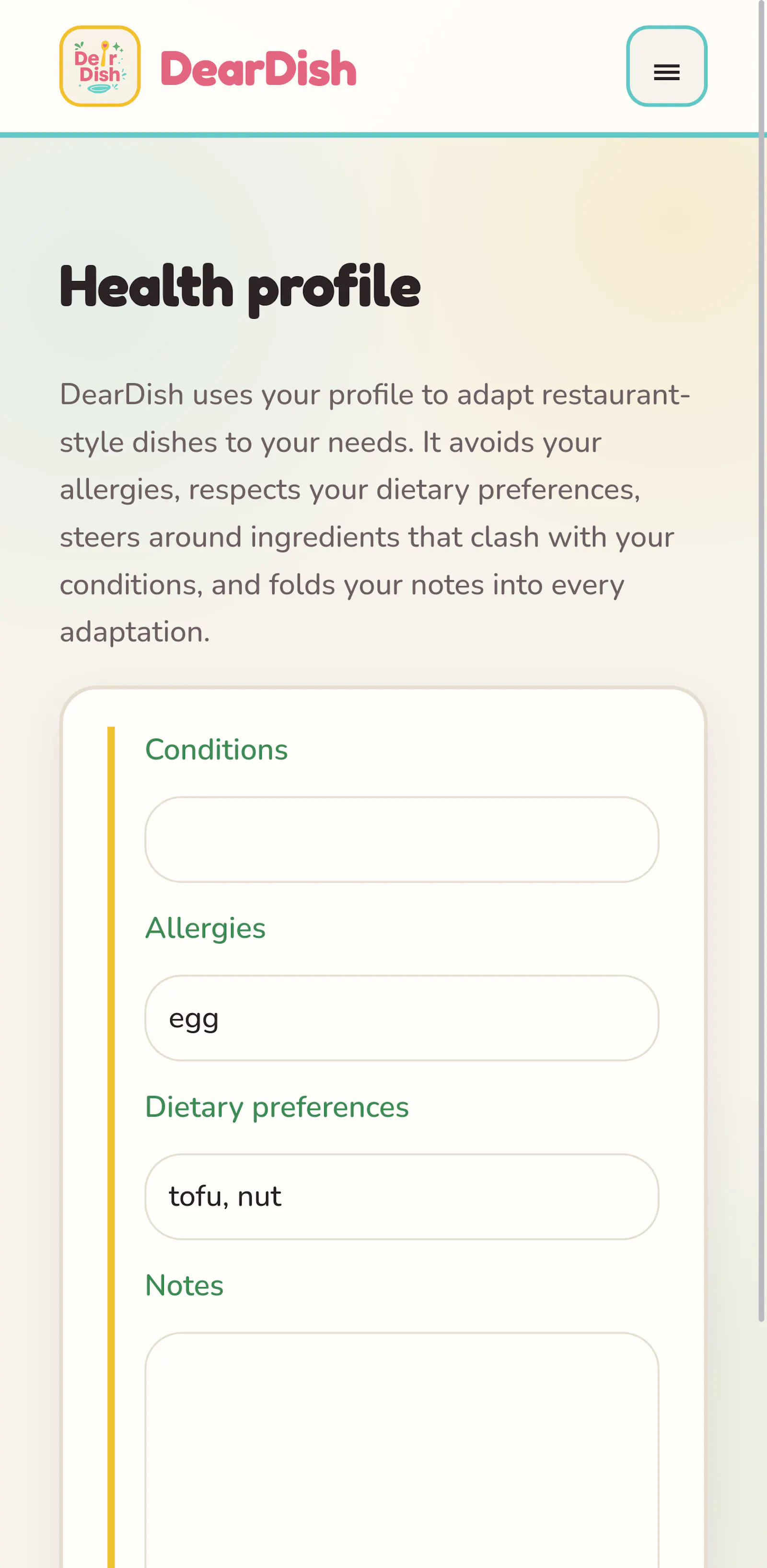 DearDish screenshot 6