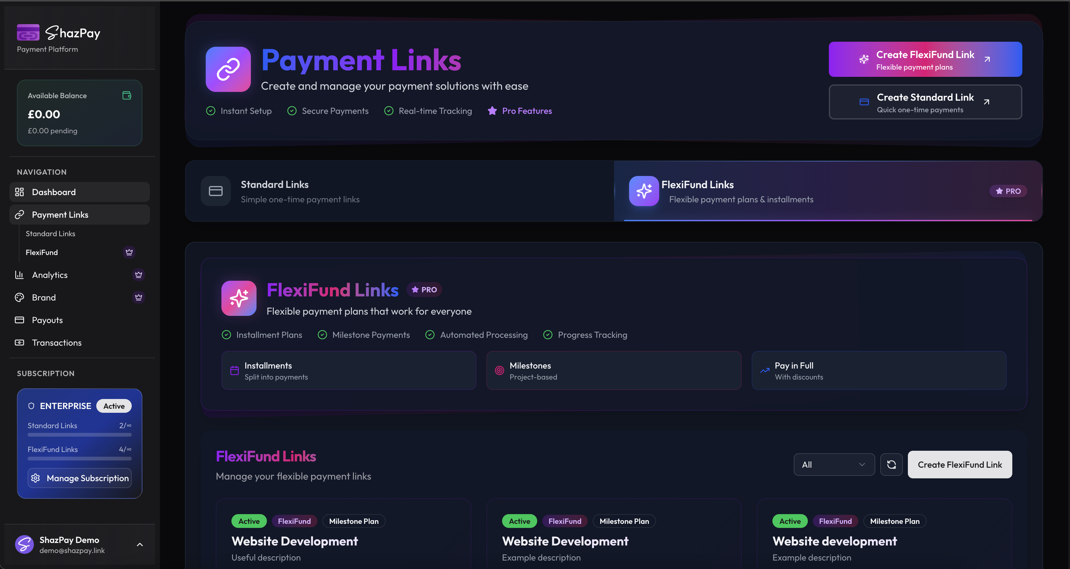 Shazpay - Werden Sie nur mit einem Link bezahlt Medien 2