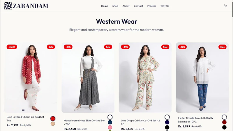 Zarandam – Embroidered Women's Fashion screenshot 1 (video preview)