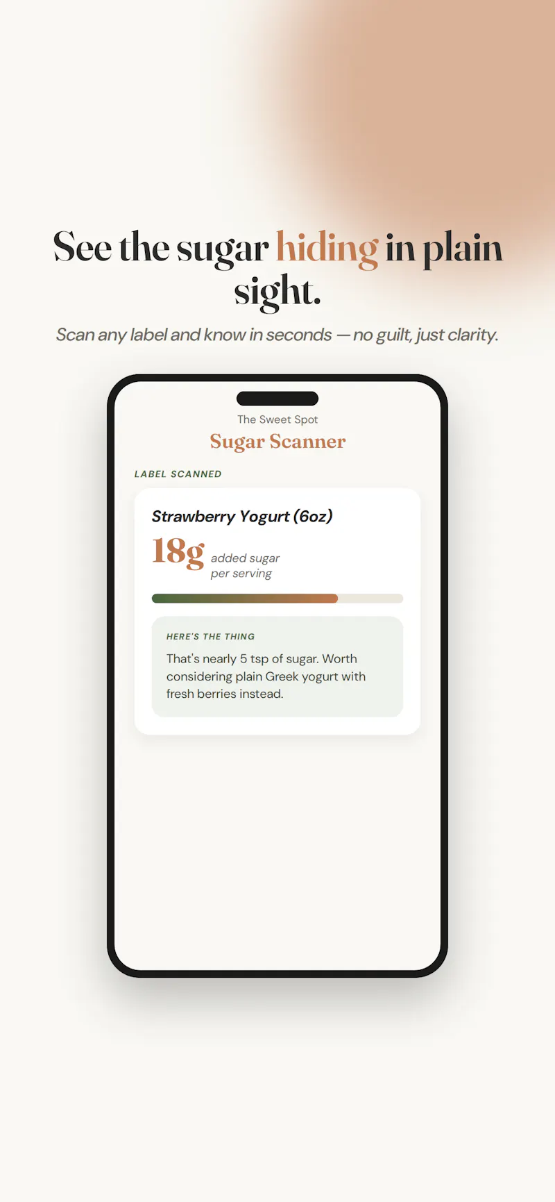 Decode sugar cravings with sweetspotapp  screenshot 3