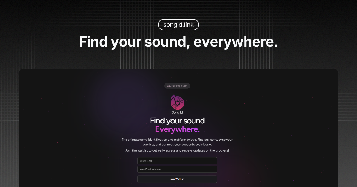 Song Id - Main product screenshot demonstrating key features and user interface