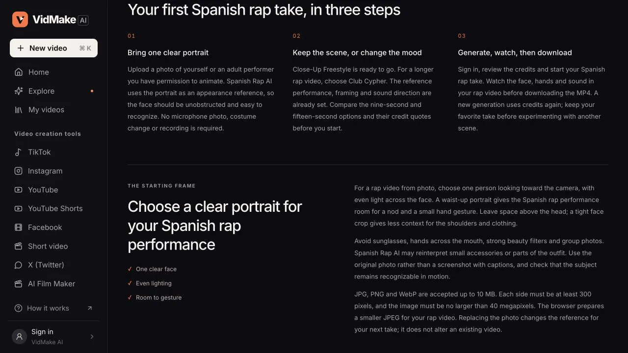 Spanish Rap AI gallery image