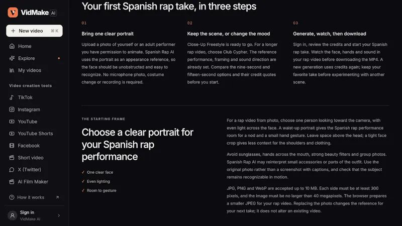 Spanish Rap AI screenshot 1