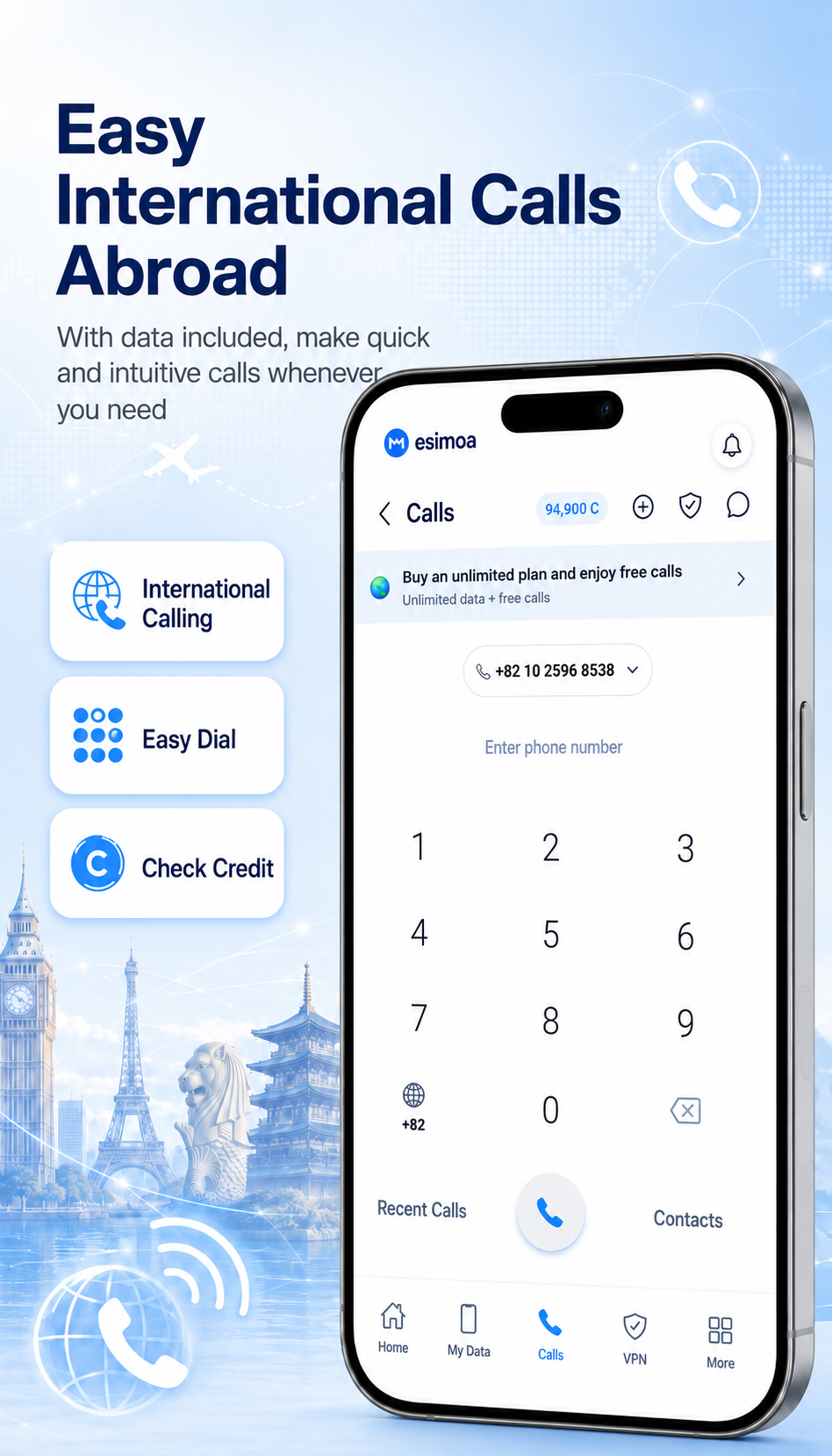 esimoa — Travel eSIM, Calls & VPN gallery image