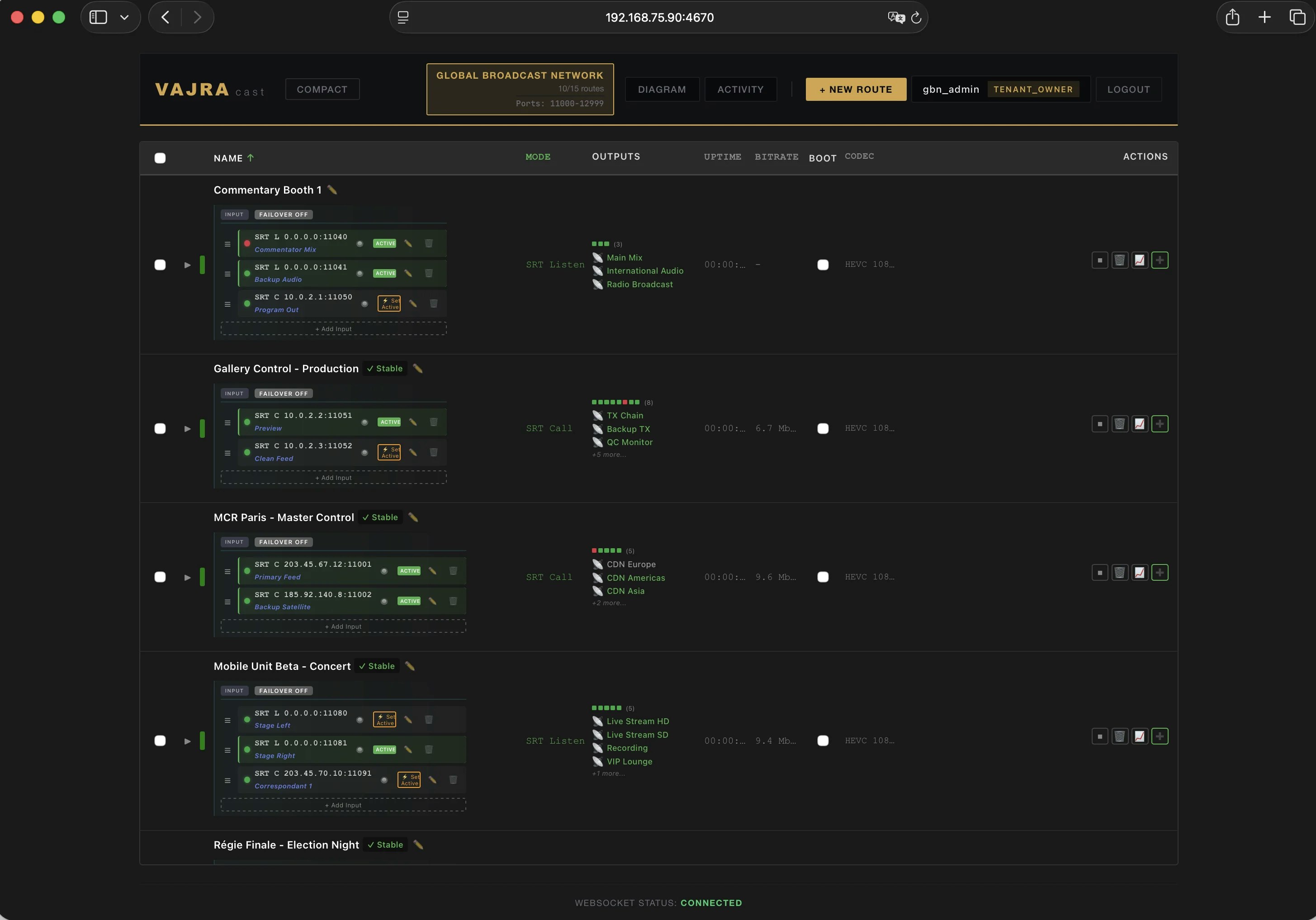 Vajra Cast - Screenshot 2 showing product features and functionality