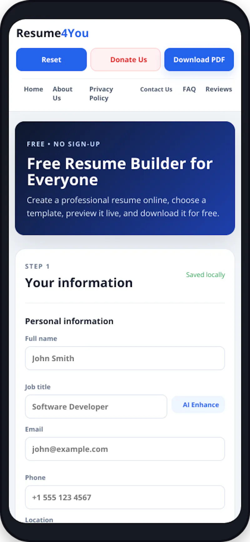 ResumeForYou screenshot 3