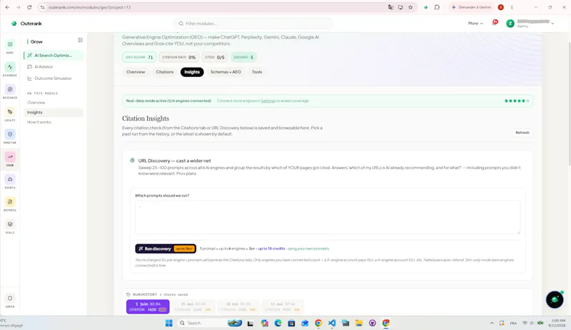 Outerank screenshot 3