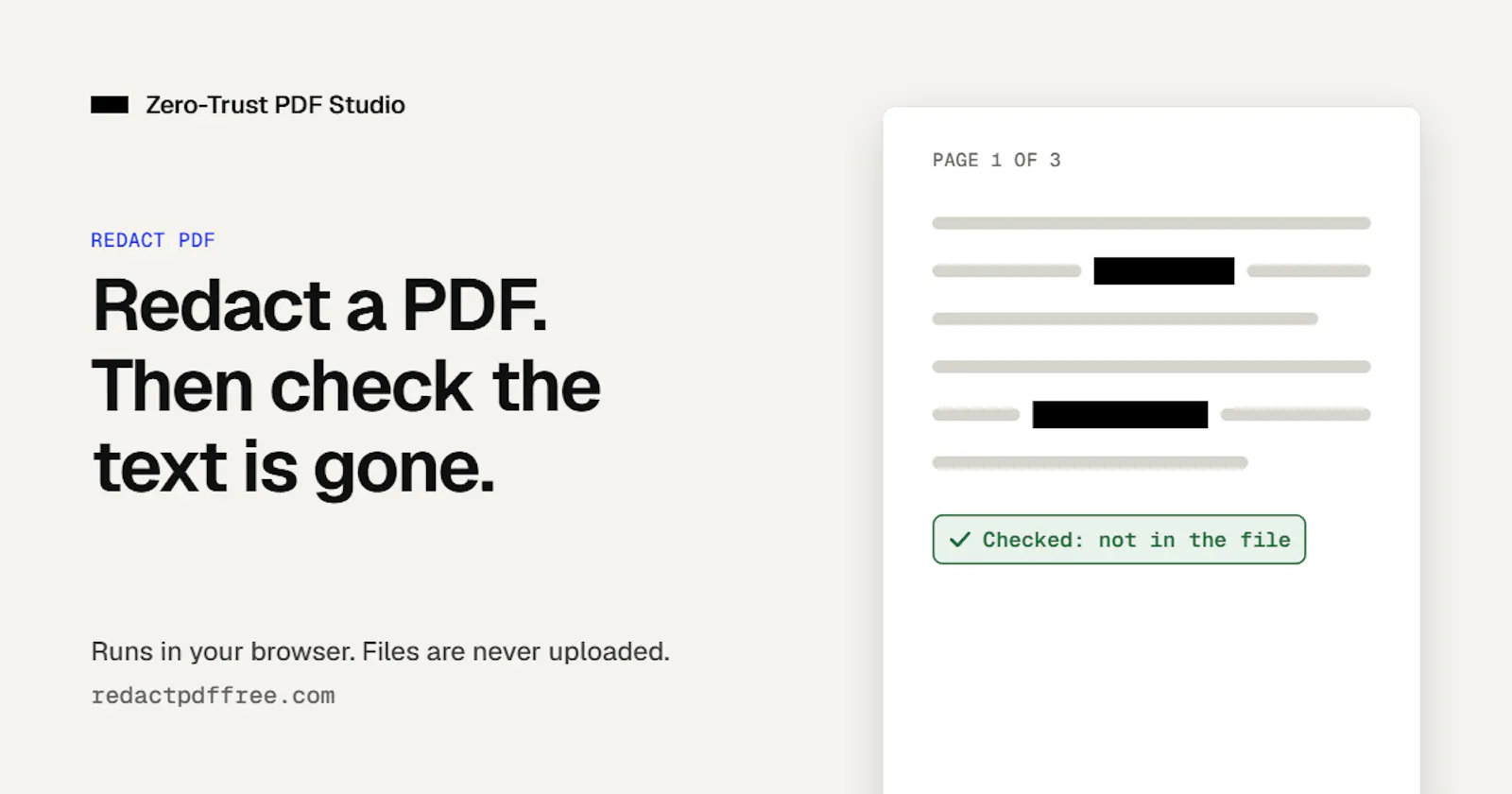 Zero-Trust PDF Studio screenshot 1