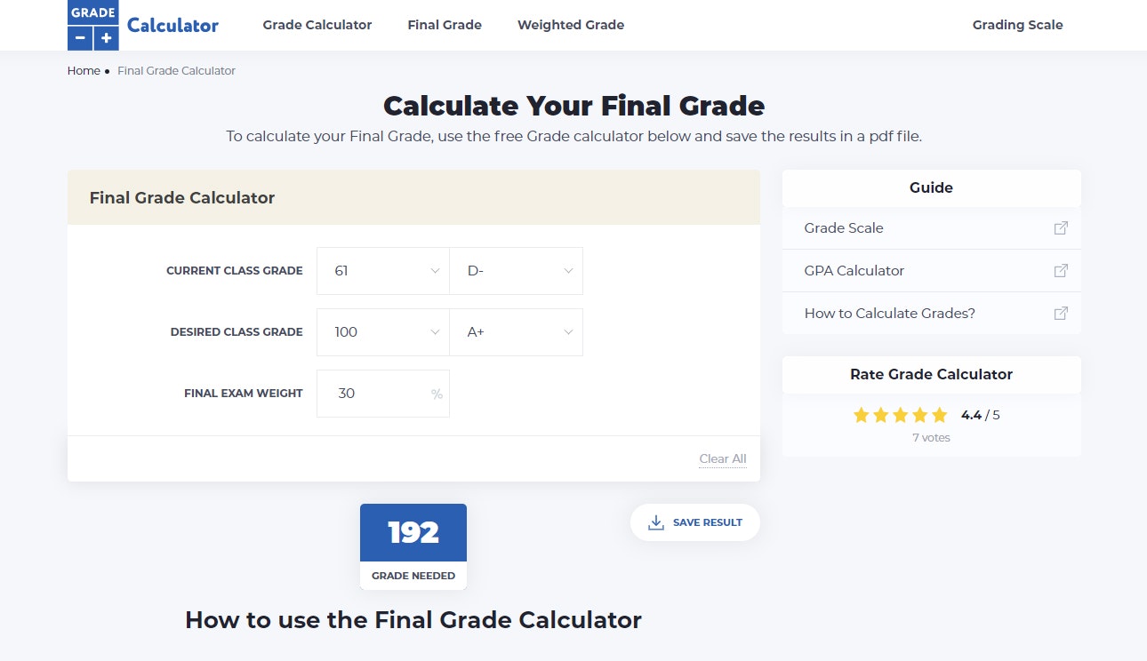 Grade Calculator gallery image