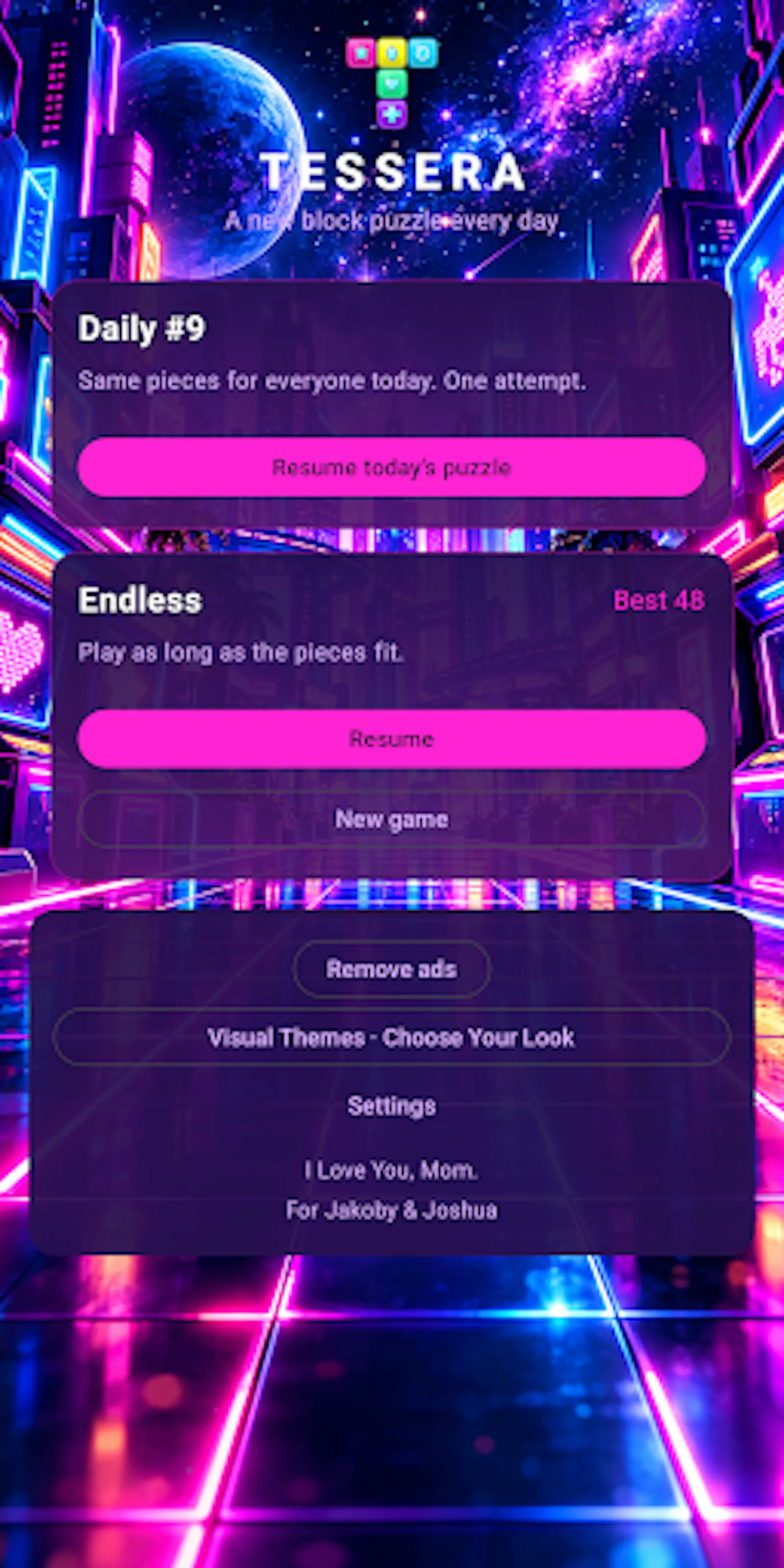 Tessera screenshot 2