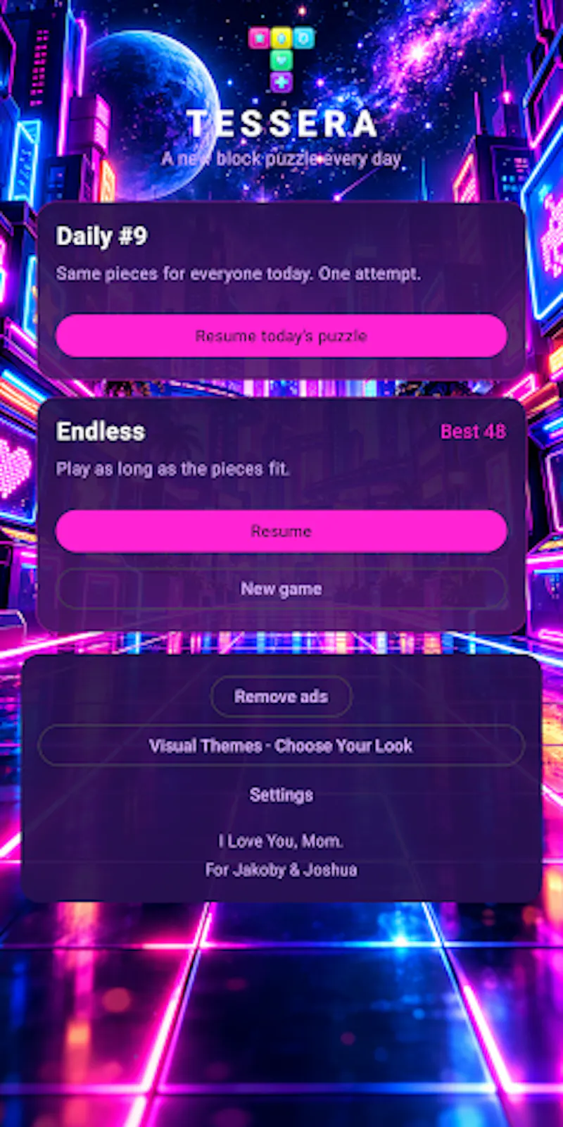 Tessera screenshot 2