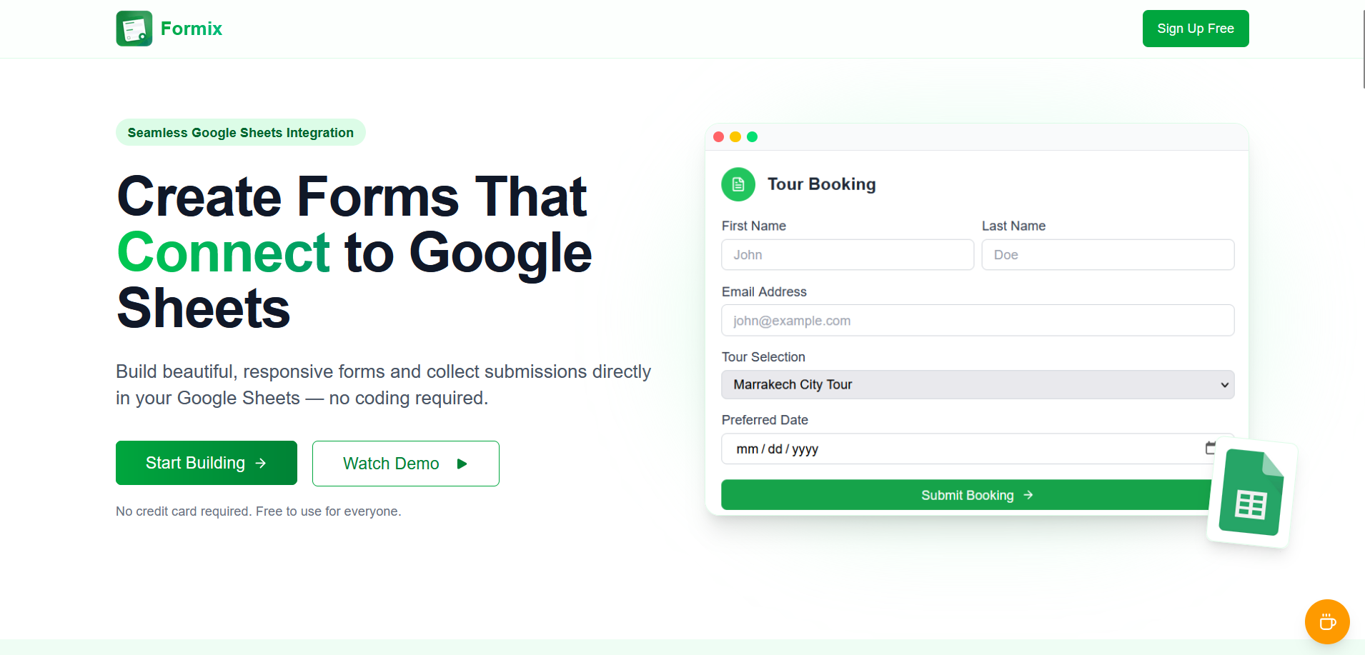 Formix - Conecte formularios a las hojas de Google media 2