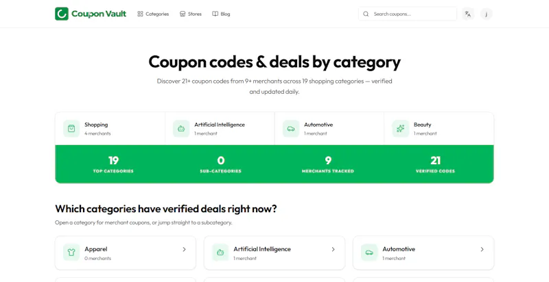 Coupon Vault screenshot 1