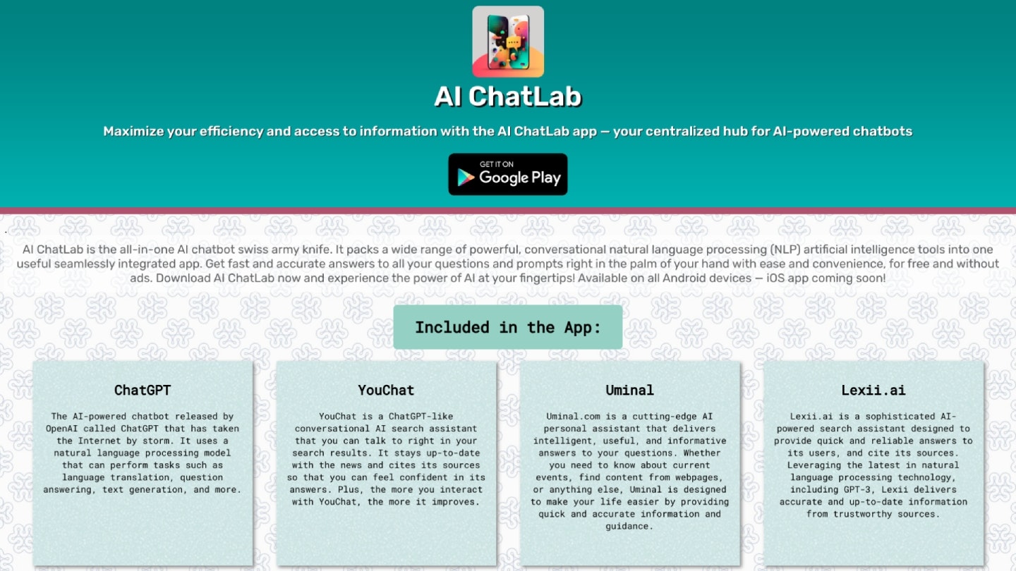 Média Qui chatlab - Votre application centralisée pour les chatbots propulsés par AI 1