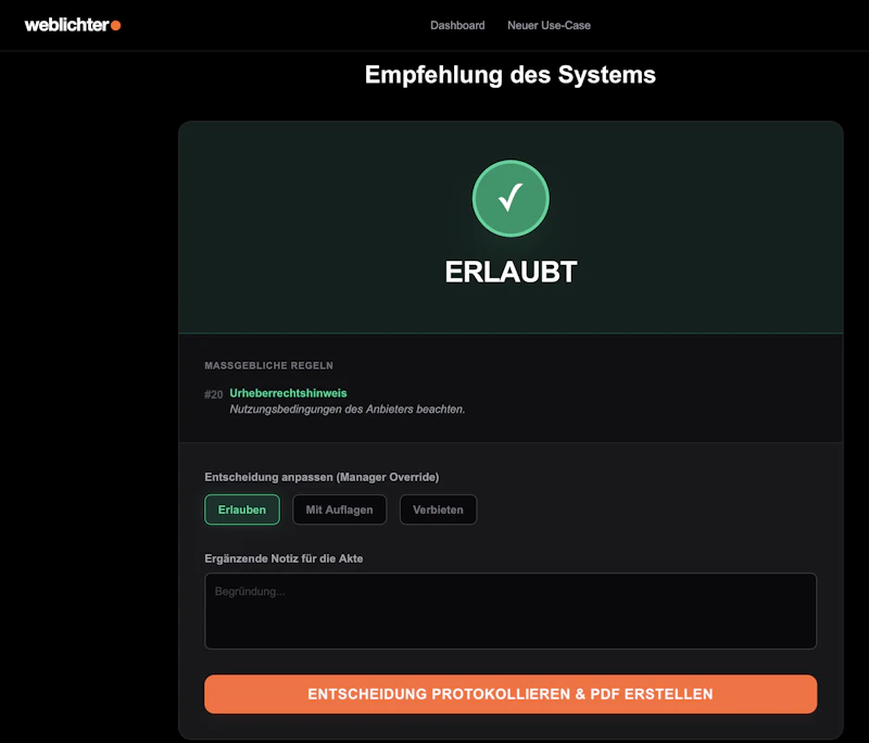 AIActTool screenshot 3