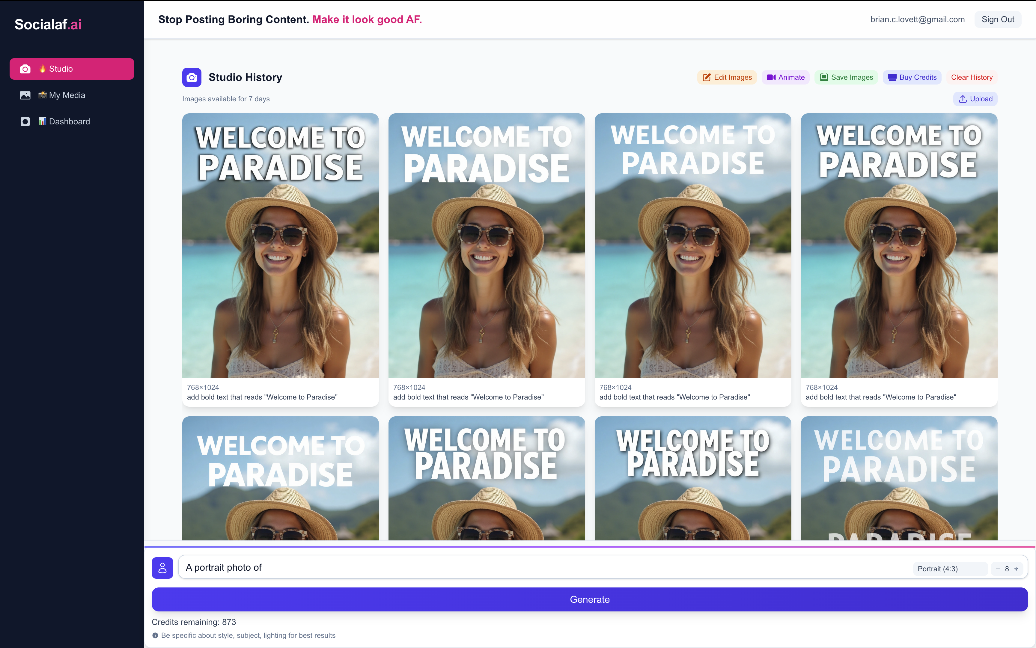Socialaf.ai - ฝึกอบรมผู้มีอิทธิพล AI และสร้างเนื้อหาไวรัสในไม่กี่วินาที media 6