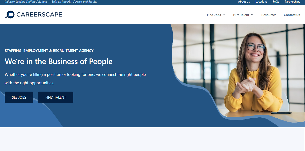 Careerscape - Screenshot 2 showing product features and functionality