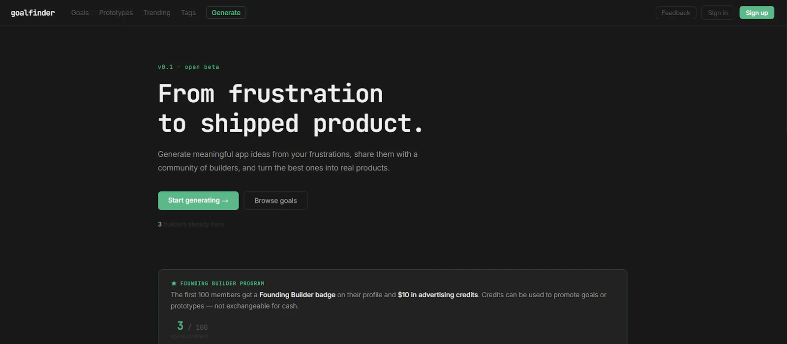 Goalfinder screenshot 3