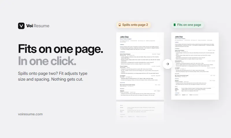 Voi Resume screenshot 4