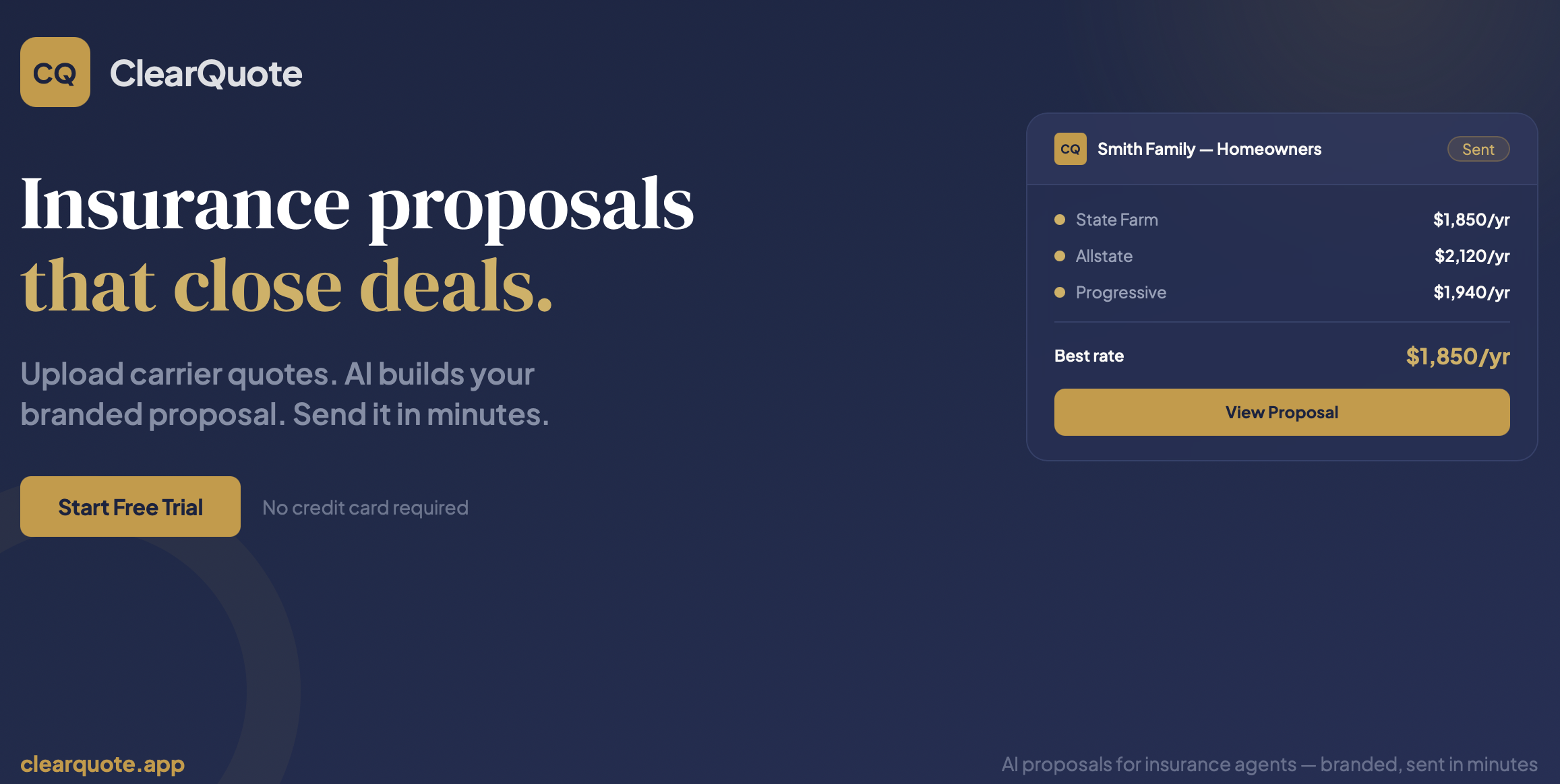 ClearQuote — AI Insurance Proposals gallery image