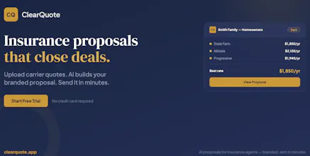 ClearQuote — AI Insurance Proposals gallery image